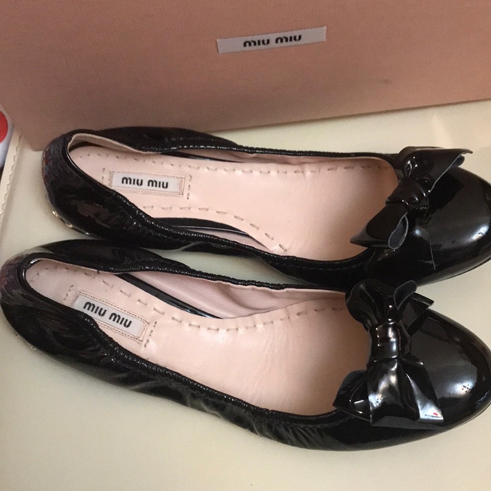 Miu Miu patent leather shoes